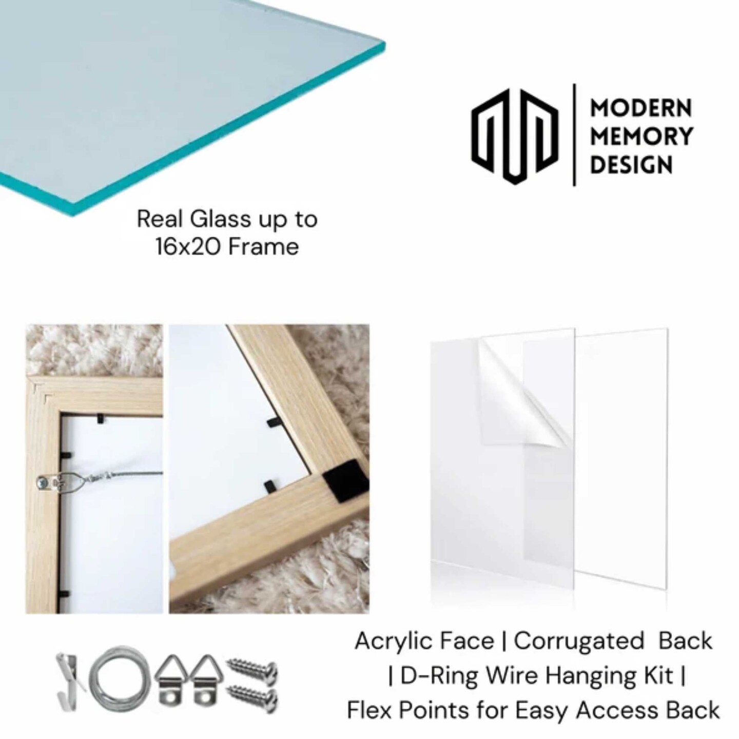 Modern Contemporary Champagne Gold Flat Picture Frame 11x17 frame