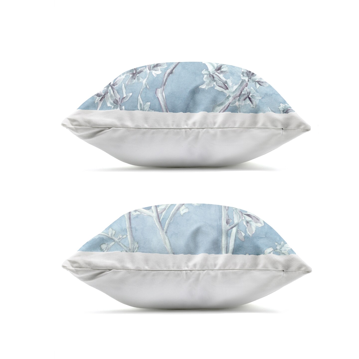 Stupell Industries Minted Serenity Birds over Blue 2 Piece Outdoor Printed Pillow Set, design by Melissa Wang, 18 x 7 x 18