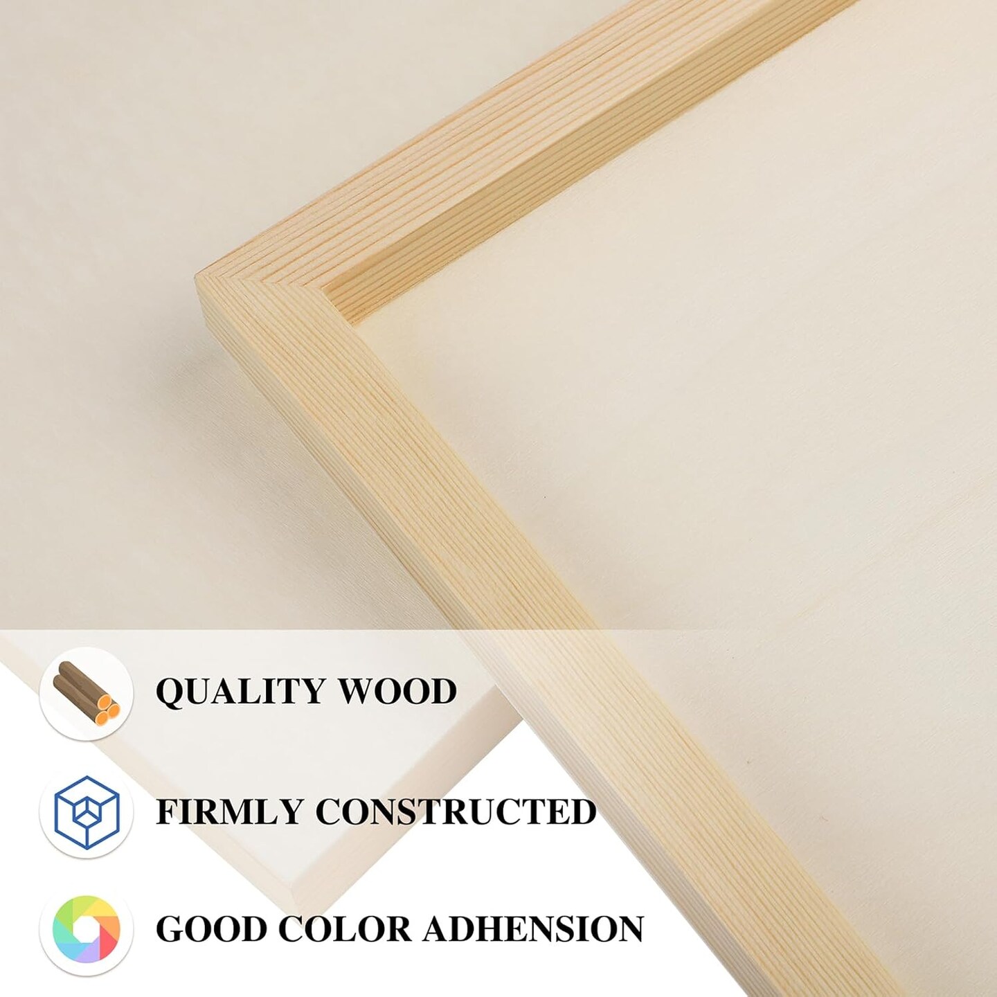 8 Pack Wood Panels 9 x 12 Inch Wooden Panels Canvas Unfinished Craft Wood Boards Panels for Art Crafts Acrylic and Oil Painting Pouring DIY Projects