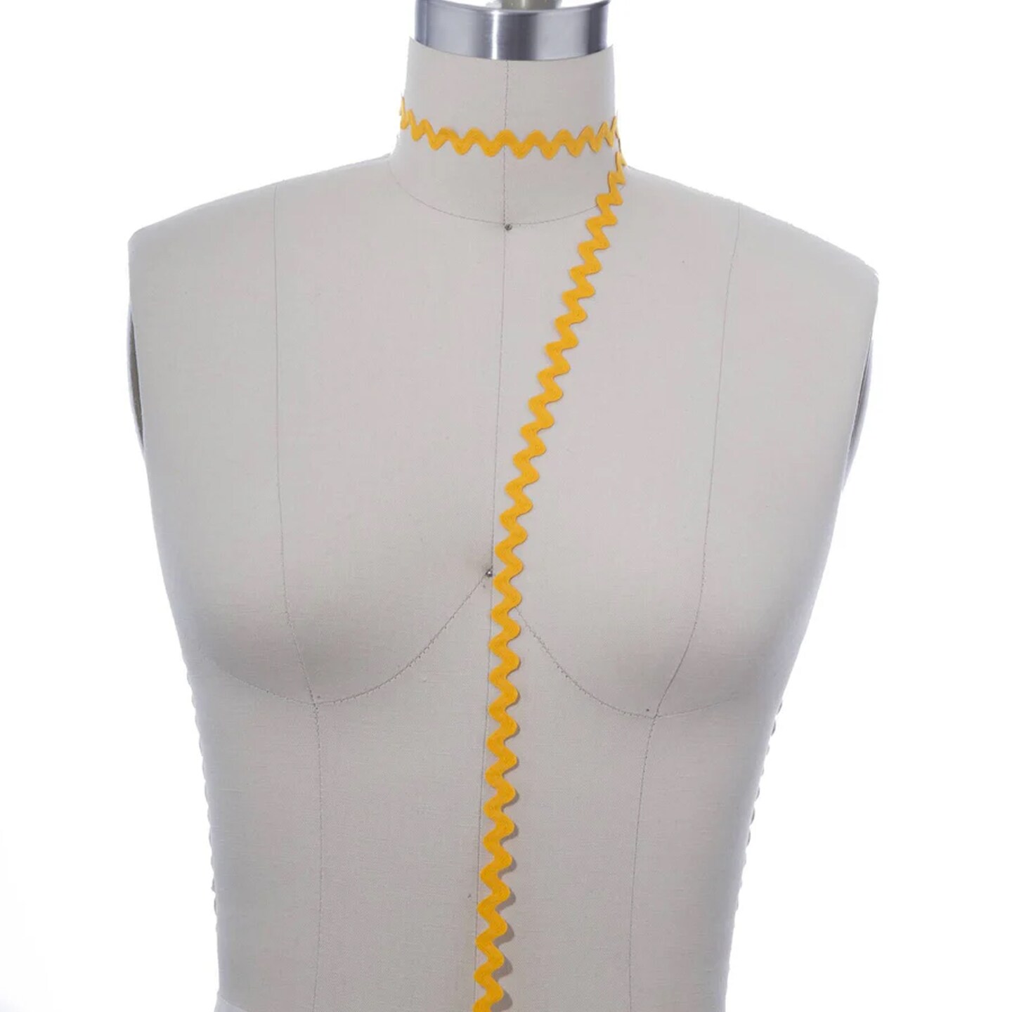 2 Yards Bright Yellow Ric Rac Zig Zag Trim – 8mm Ribbon for Sewing, Edging, Crafts & Home Decor