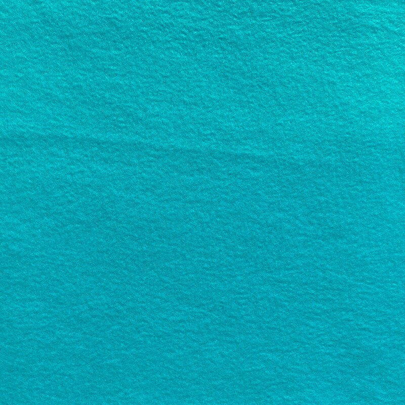 Solid Fleece No Sew Throw Kit - Teal/Turquoise (50x60)