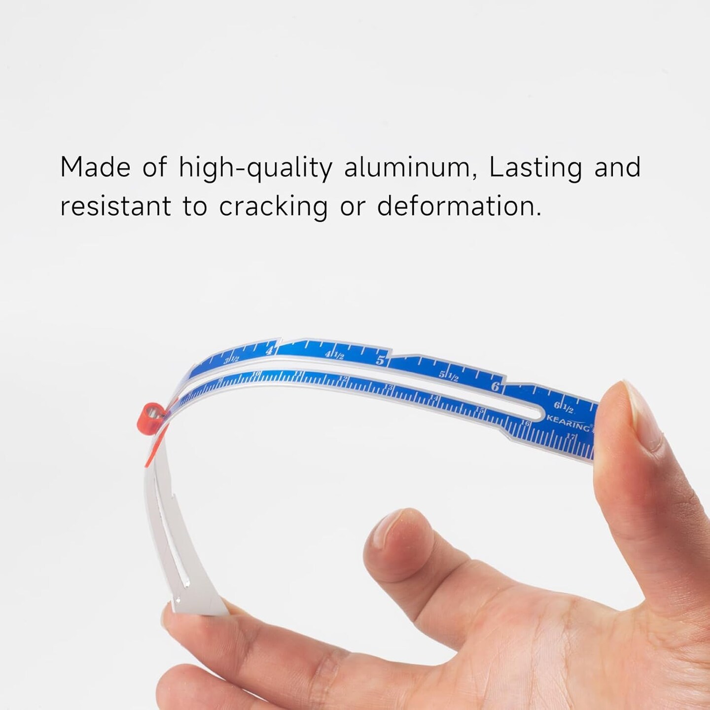 Kearing Sliding Marker Sewing Gauge 6" with Metal Slider for Hems, Tucks, Pleats, Buttonholes