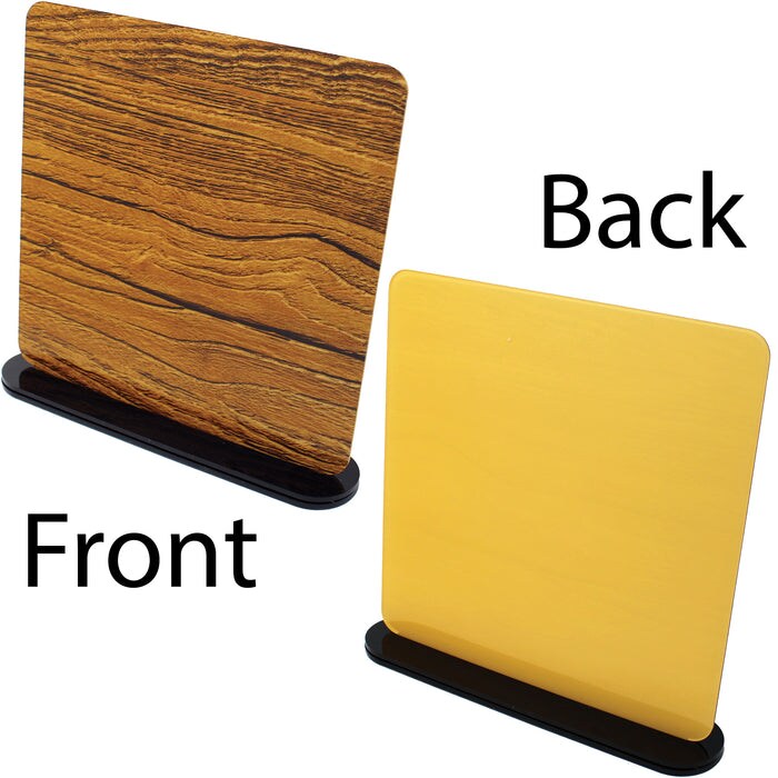 Marble & Wood Grain Acrylic 2.6mm (1/8th Inch), 12x19 inch | CO2 Laser & CO2 Glowforge Ready, Special Pattern Cast Acrylics, Craft Closet Brand