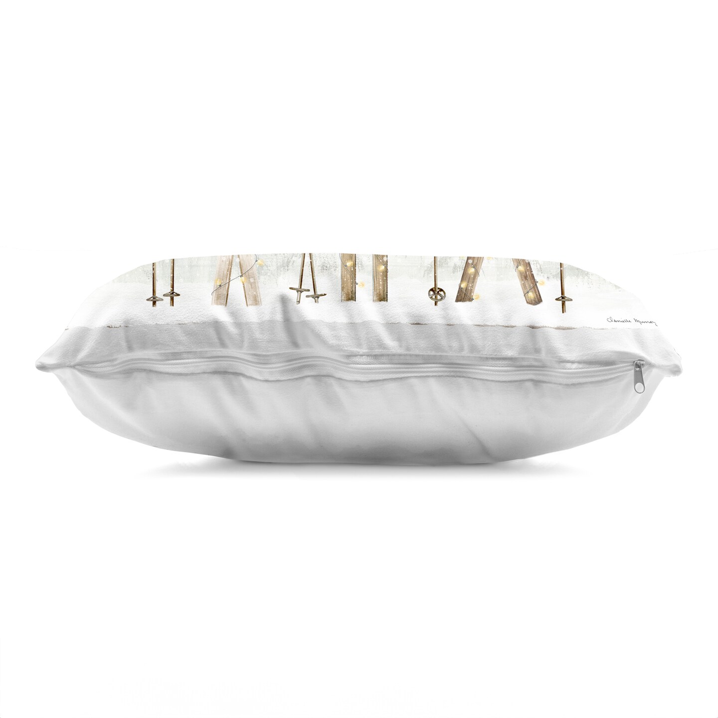 Stupell Industries Pine Lodge Ski Motif Decorative Printed Throw Pillow, design by Danielle Murray, 14 x 7 x 20