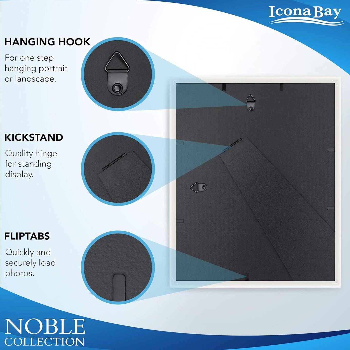 8x10 Picture Frames (Gold, 6 Pack)