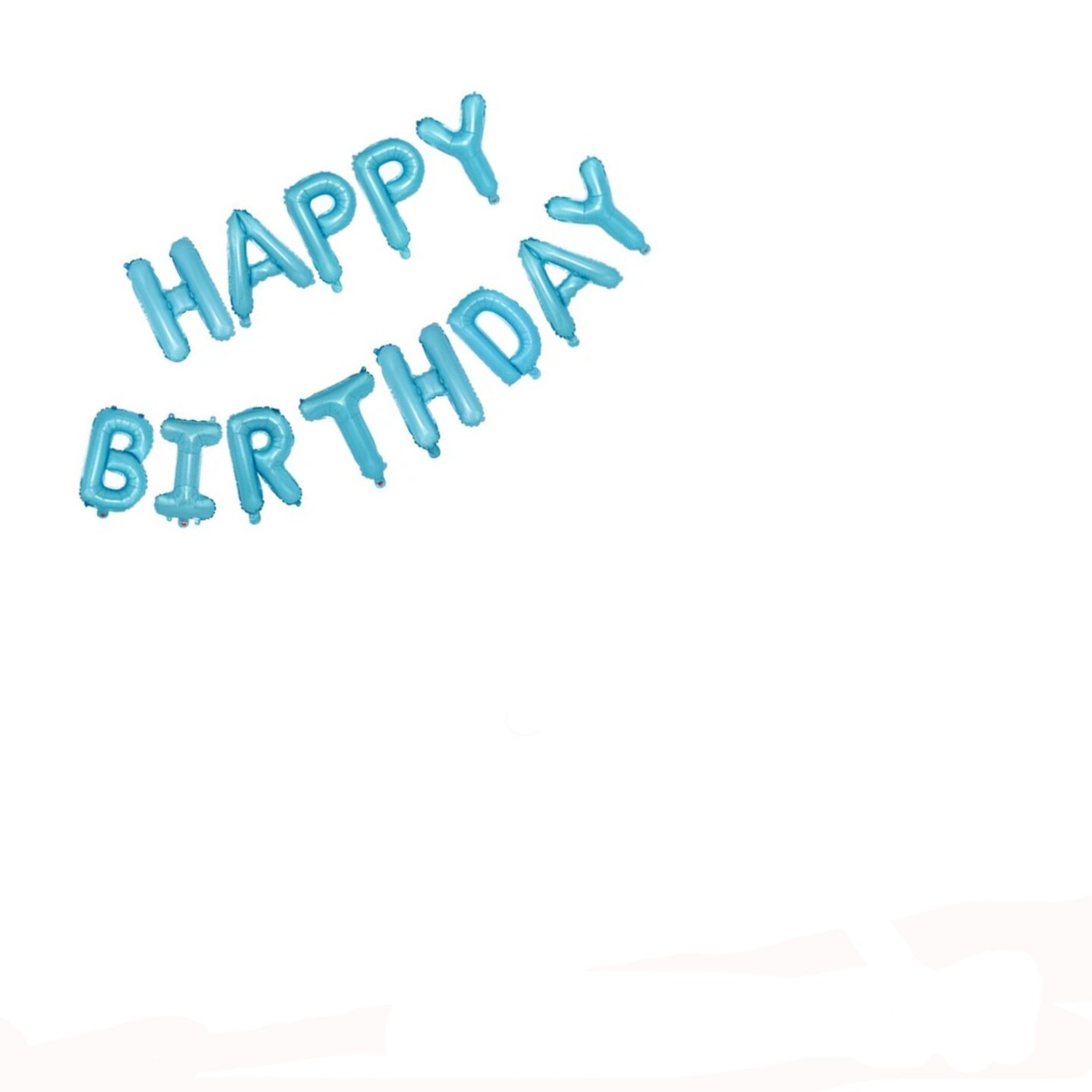 Happy Birthday Self-Inflating Balloon Banner Party Decoration