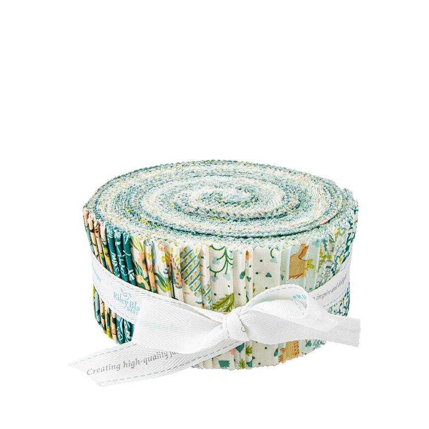 Liberty Tree of Life 2.5&#x22; Strip Roll (Jelly Roll / Rolie Polie) in Canopy Greens by Liberty Fabrics for Riley Blake (RP-TREELIFEA-40)
