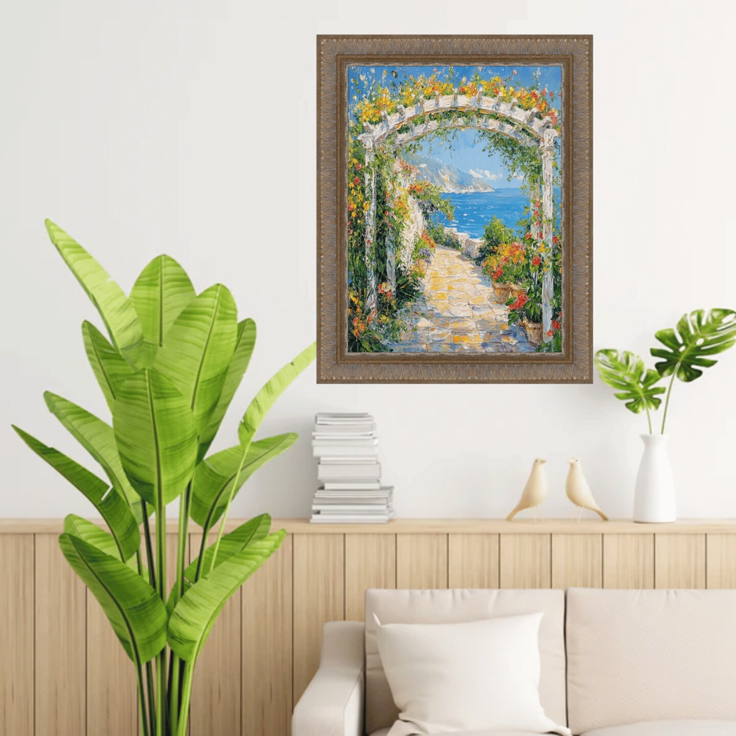 Wheat Leaf Gold With Silver Wash Picture Frame 11x14 frame