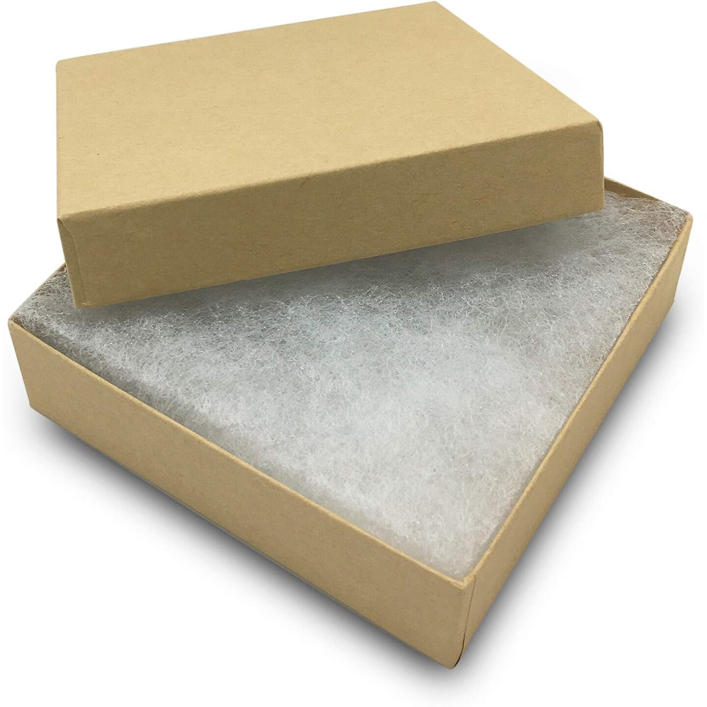 Kraft Cotton Filled Jewelry Box #33 (Case of 100) (Original Version)