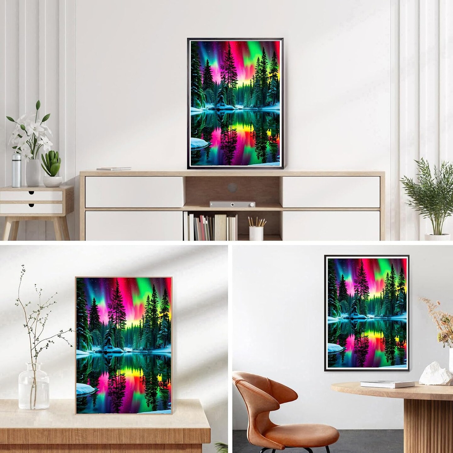 YSCOLOR Diamond Painting Kit 5D - Aurora Boreale, Tela 30x40cm, Pieno Tondo, Per Adulti, Con Strumenti E Sostituzione Gratuita Diamanti
