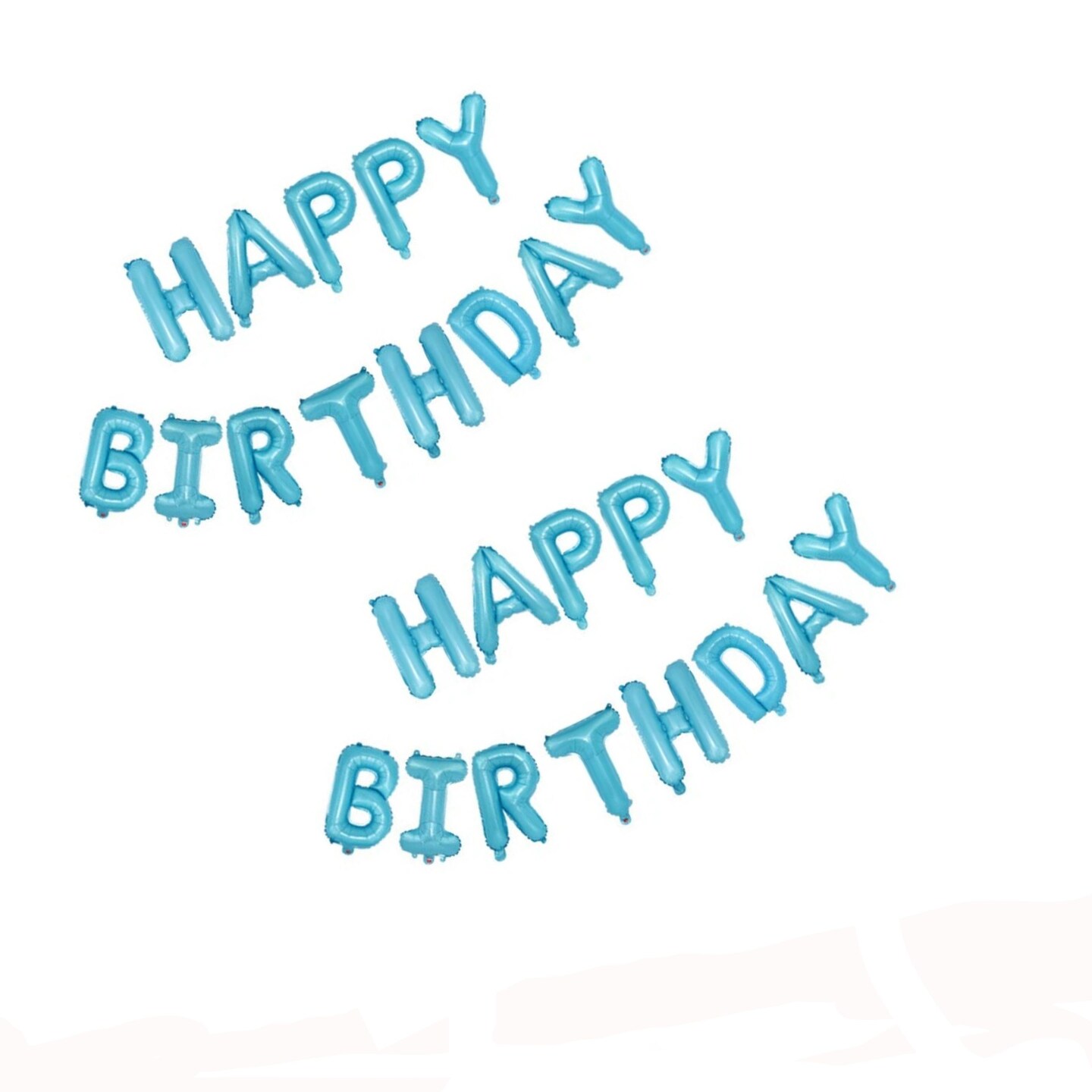 Happy Birthday Self-Inflating Balloon Banner Party Decoration