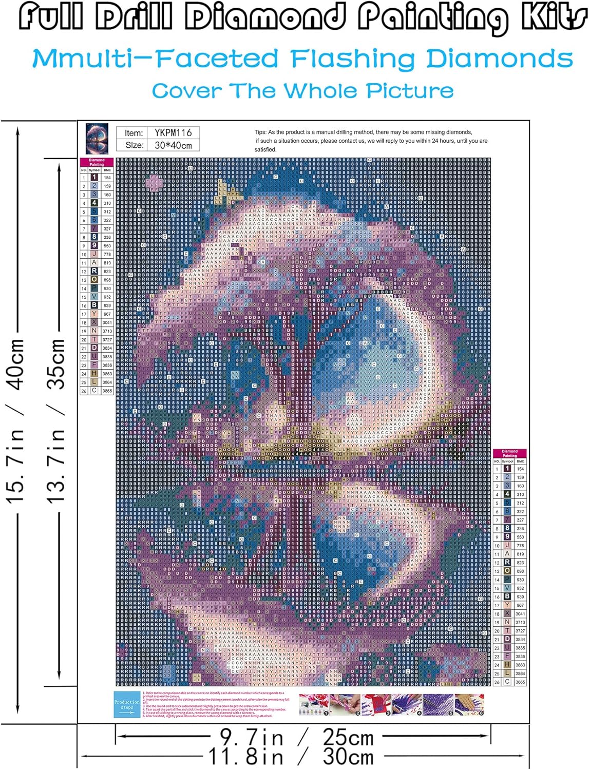 5D Diamond Painting Kits for Adults, Tree Diamond Art Kits for Beginners, DIY Full Round Drill Paint with Diamond Pictures Gem Art, Home Wall Decor