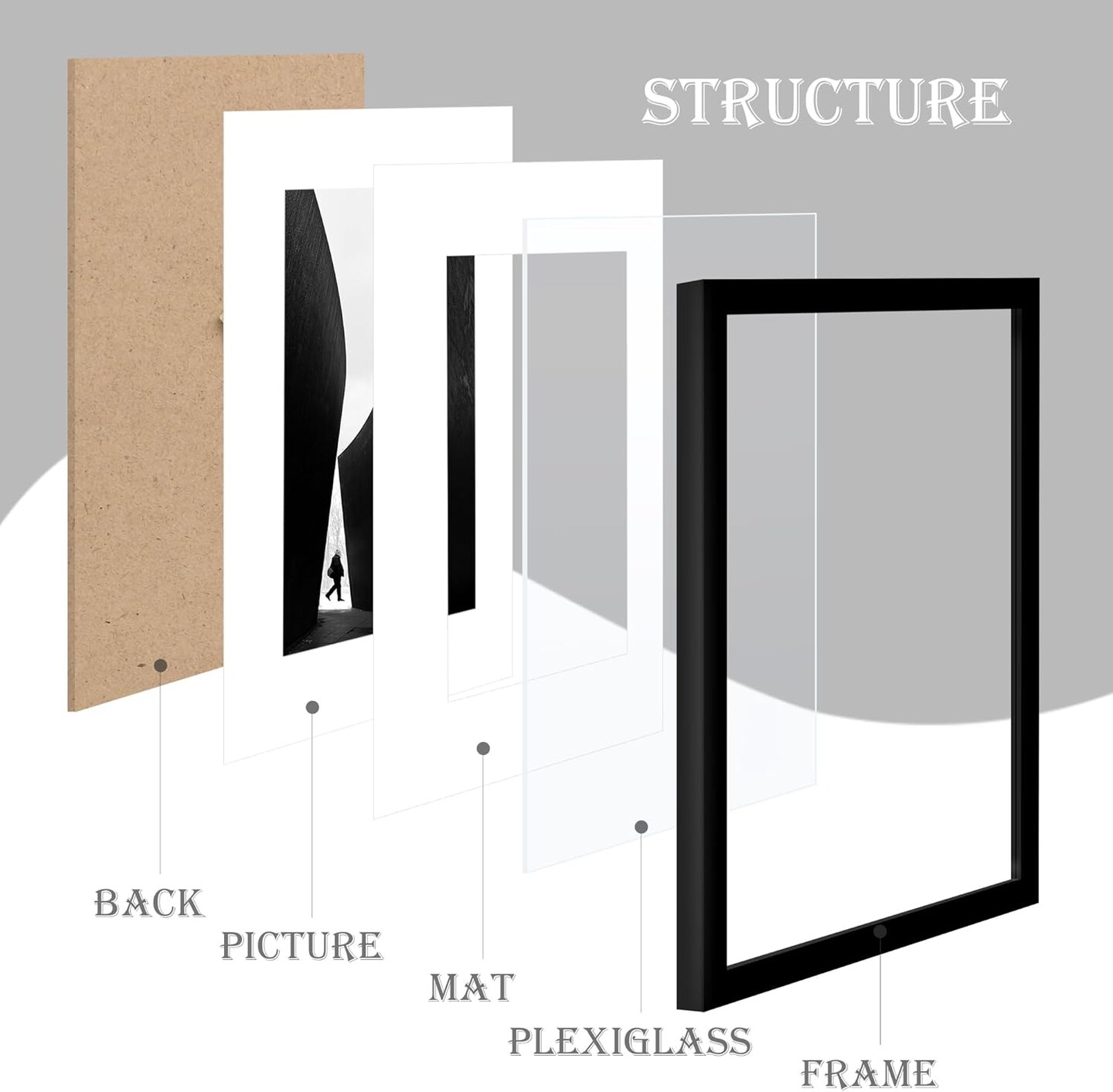 8x10 Picture Frame Sef of 10