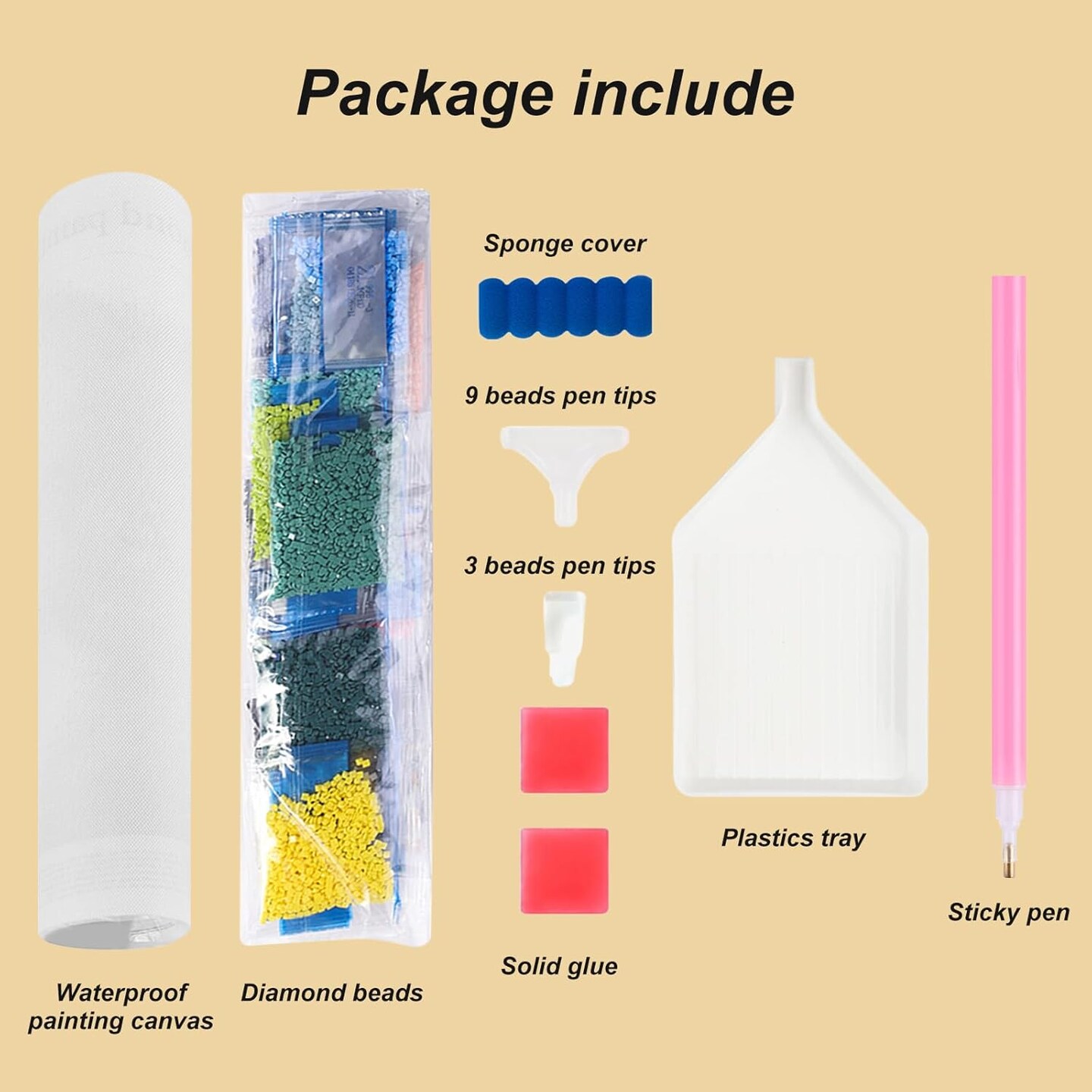 Diamond Painting Kits for Adults, 5D DIY Diamond Art Kits for Beginners, Full Drill Diamond Painting Kits for Home Wall Decor, Cactus Flower