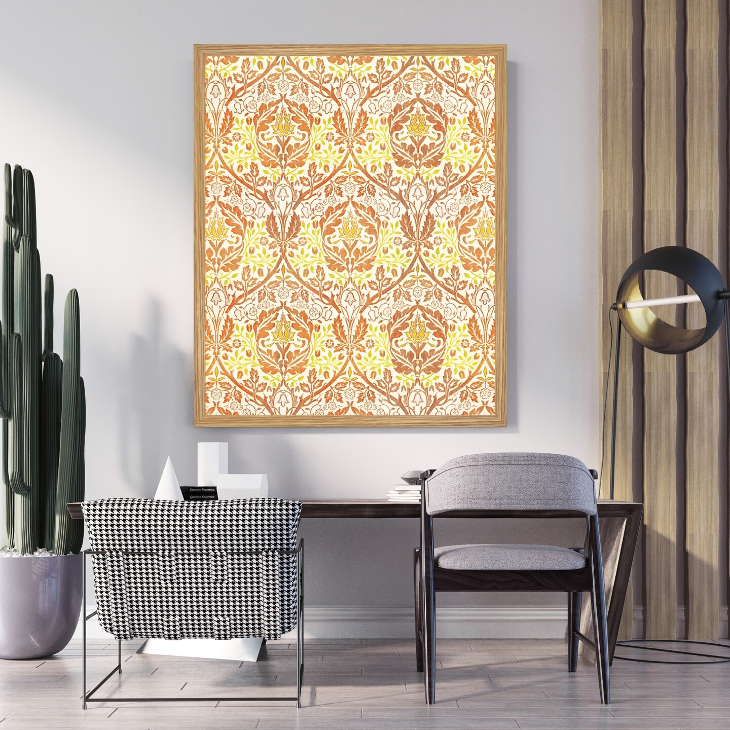Large Framed Corporate Office Decor Wall Art Canvas 40x60 Inch - William Morris