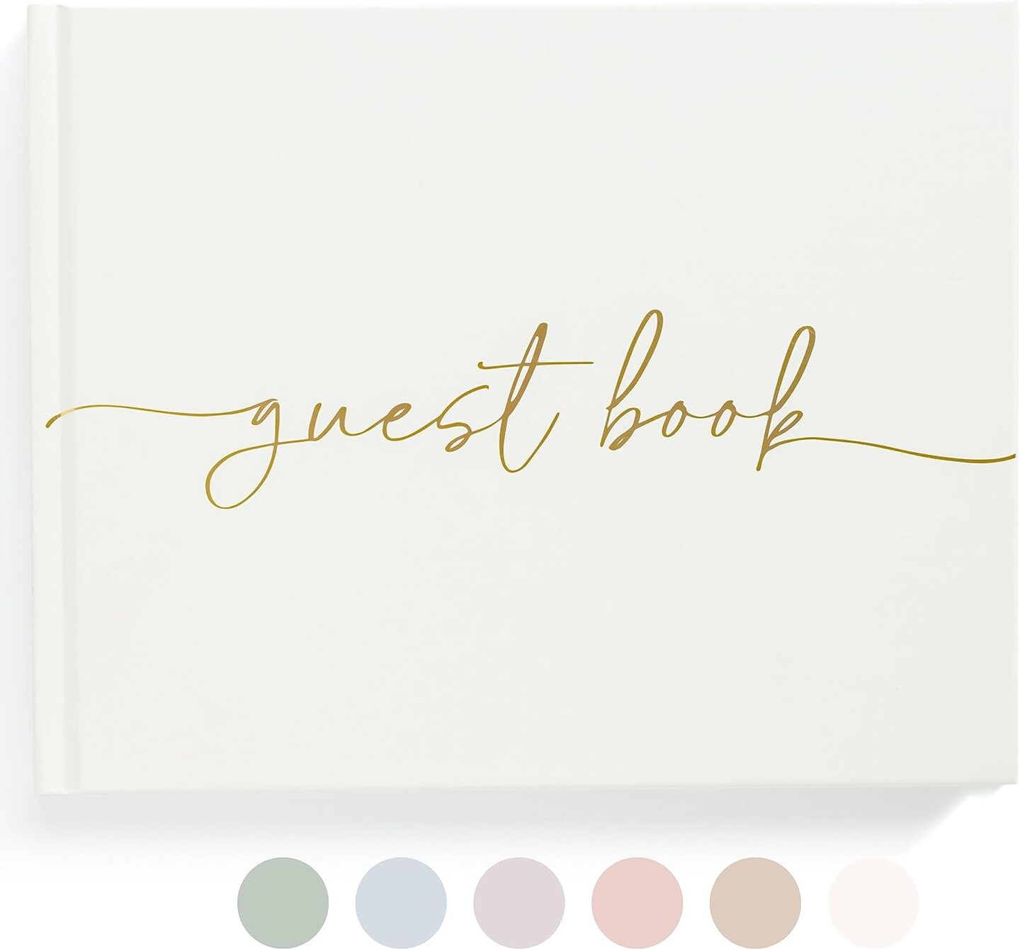 Elegant Blank Page Wedding Guest Book &#x2013; The Perfect Polaroid Guest Book for Wedding Receptions, Birthdays, Baby Showers, and Special Events &#x2013; A Stylish Sign-in Book for Guests