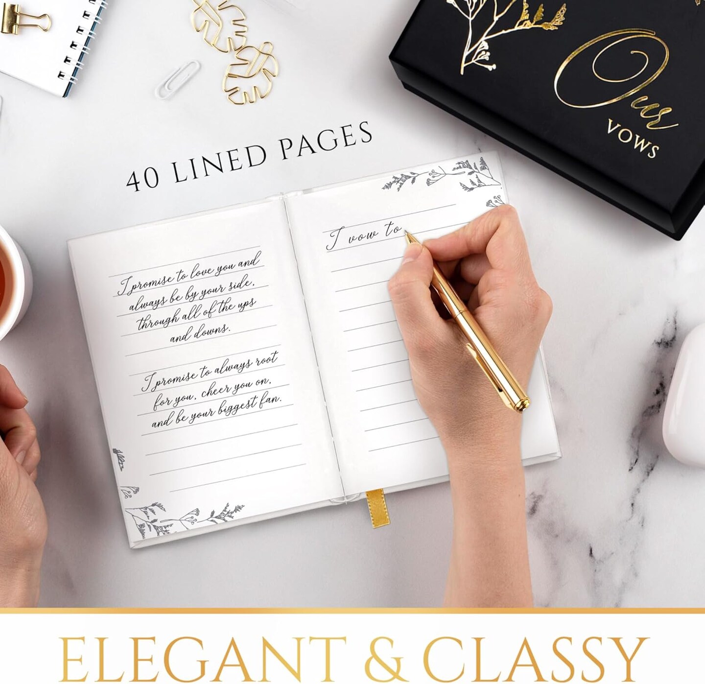 Vow Books, 2 pc Vow Books His and Hers, Vows Book, Wedding Vow Book, Gold Stamped Vow Books for Wedding, Vow Book, Wedding Vow Books, Black and White His and Her Vows Book, Wedding Vows Book