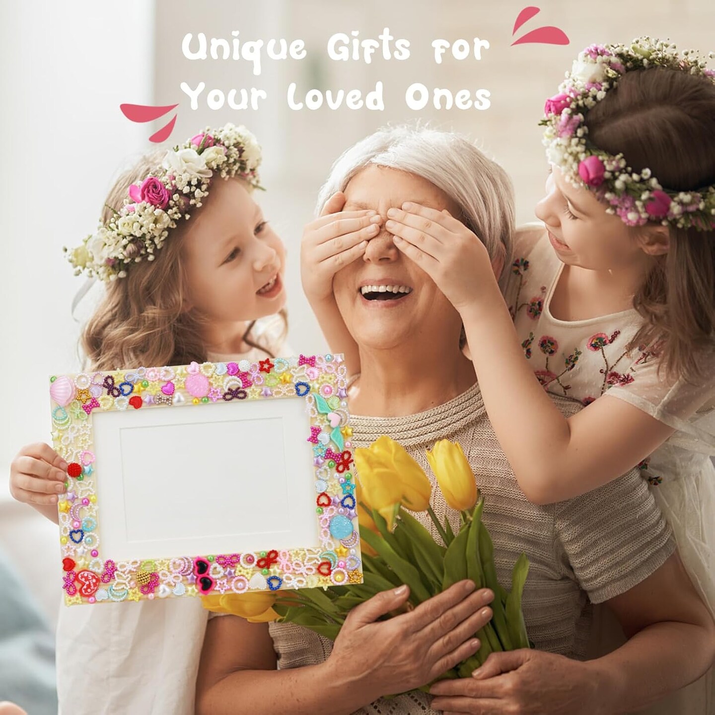 DIY Picture Frame Craft Kit for Kids - Crafts for Girls 8-12, Tween Girls Gifts 10-12, Mosaic Kids Arts and Crafts Ages 6-8