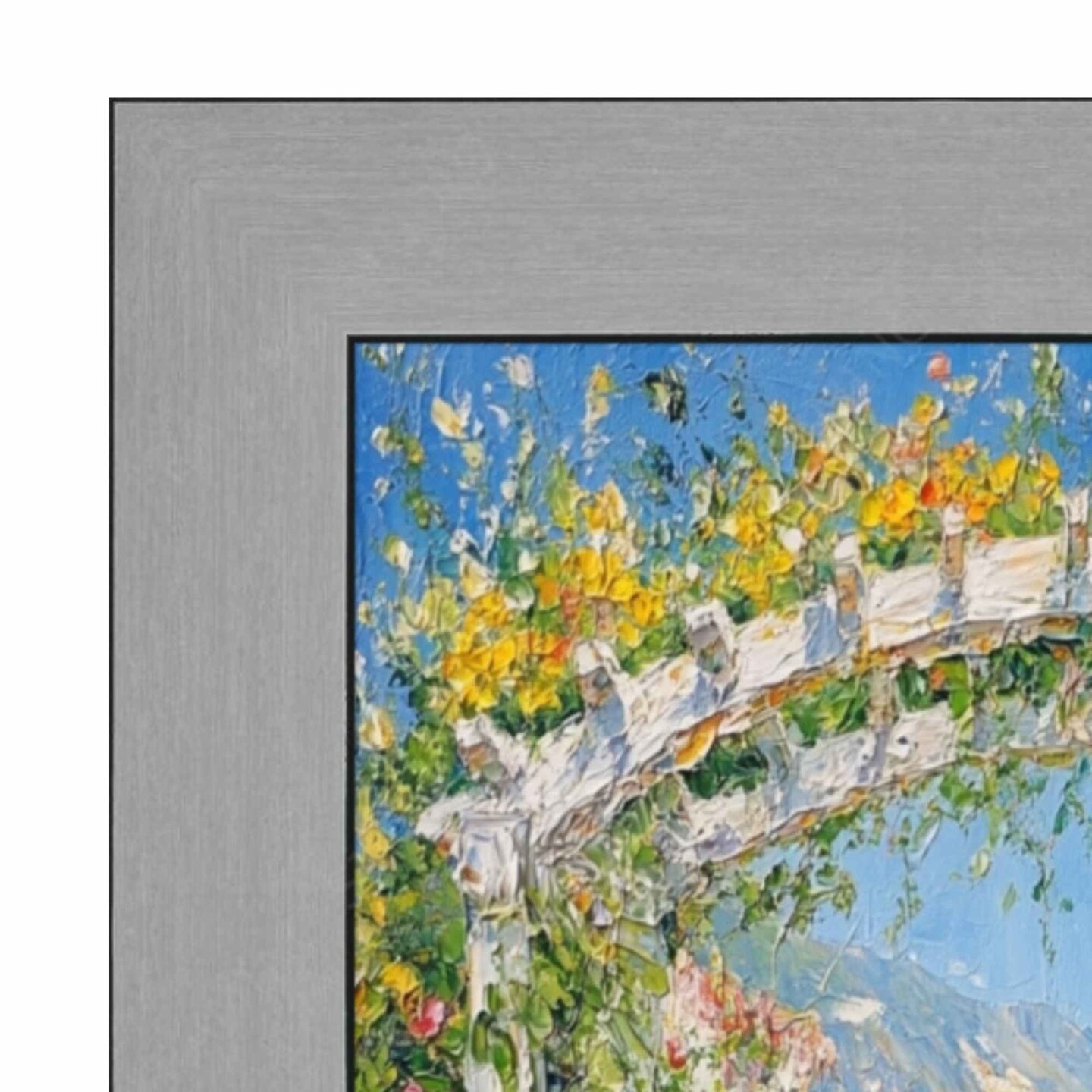 Stain Steel Flat With Black Lip Picture Frame 24x30 frame