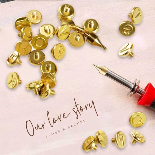 Wood Burning Tips Letters,Wood Burning Alphabet Template for Embossing and Carving Crafts