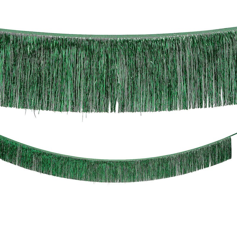 9 Ft. Ready-to-Hang Metallic Tinsel Fringe Garland