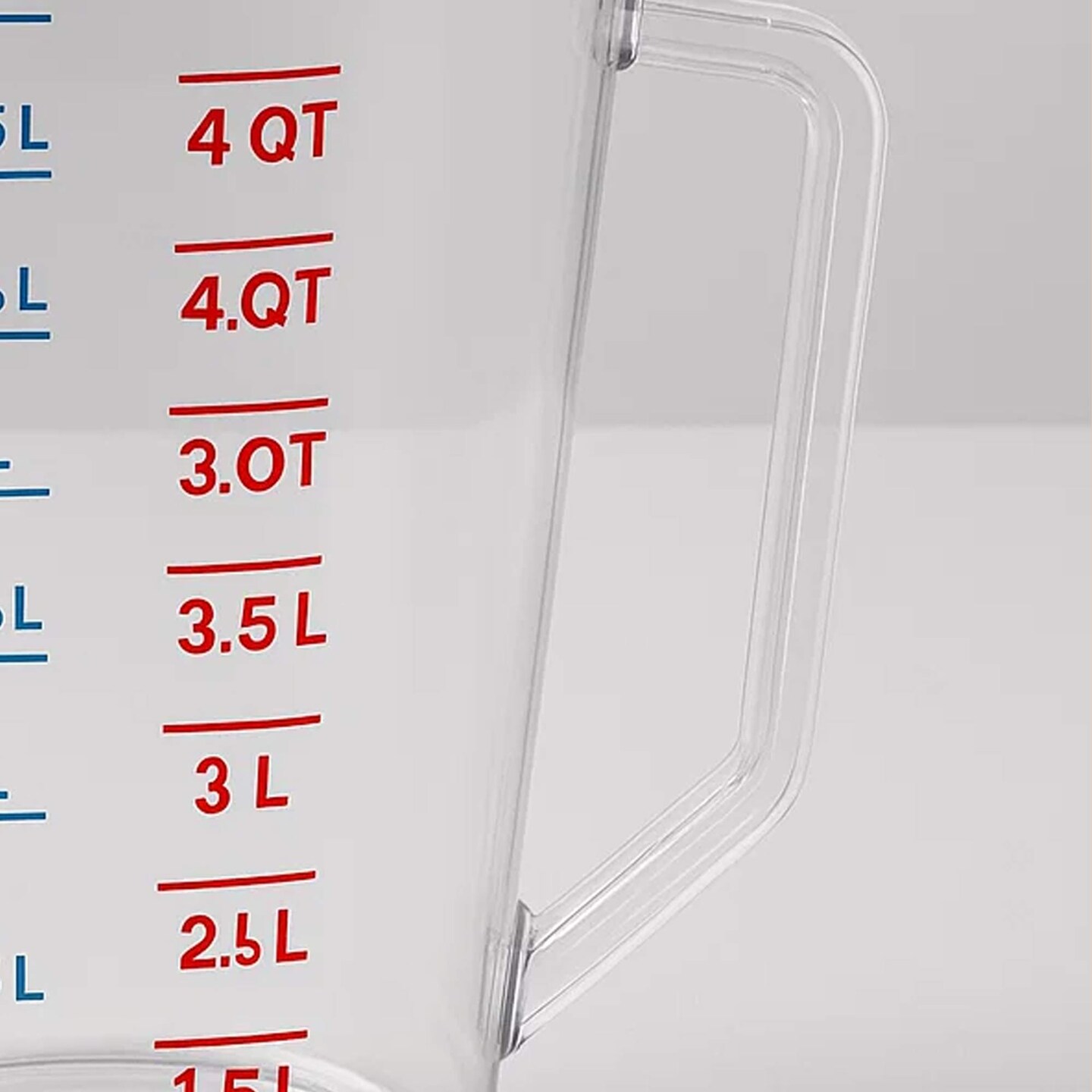 Clear Polycarbonate Measuring Cup 4 Quart Capacity
