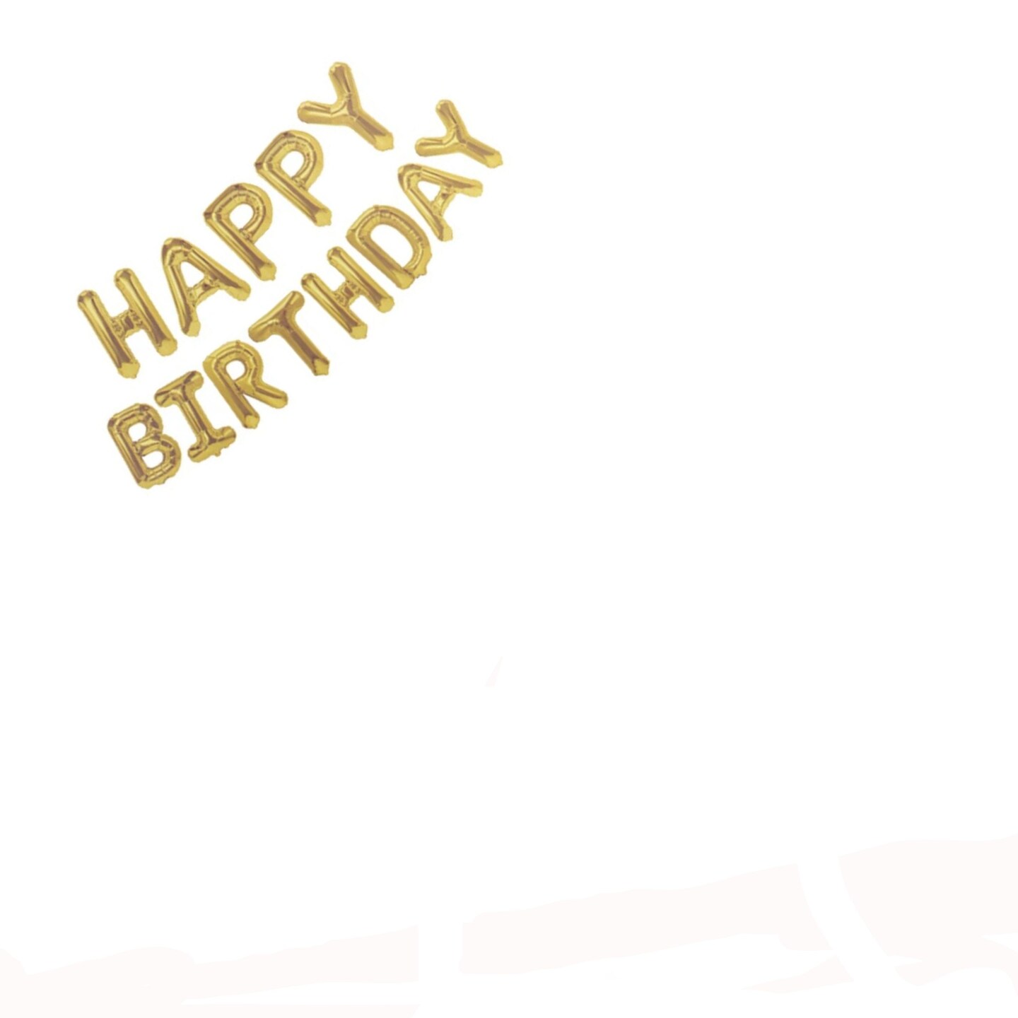 Happy Birthday Self-Inflating Balloon Banner Party Decoration