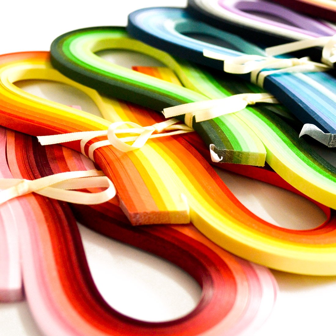 Multi-color Quilling Strips Set 720 Strips 36 Colors 54cm Length/strip Paper Width 3mm &#x26; Organizer Storage Tote Bag