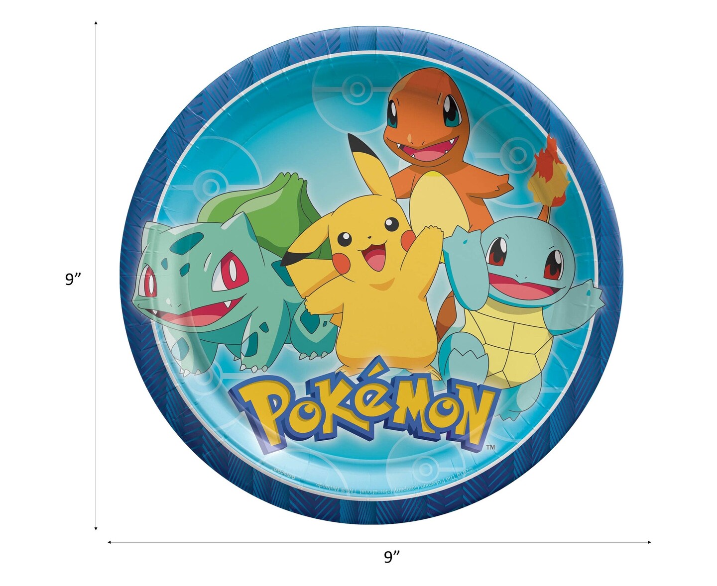 Amscan Pok&#xE9;mon Party Supplies Bundle with Plates and Napkins for 16 Guests