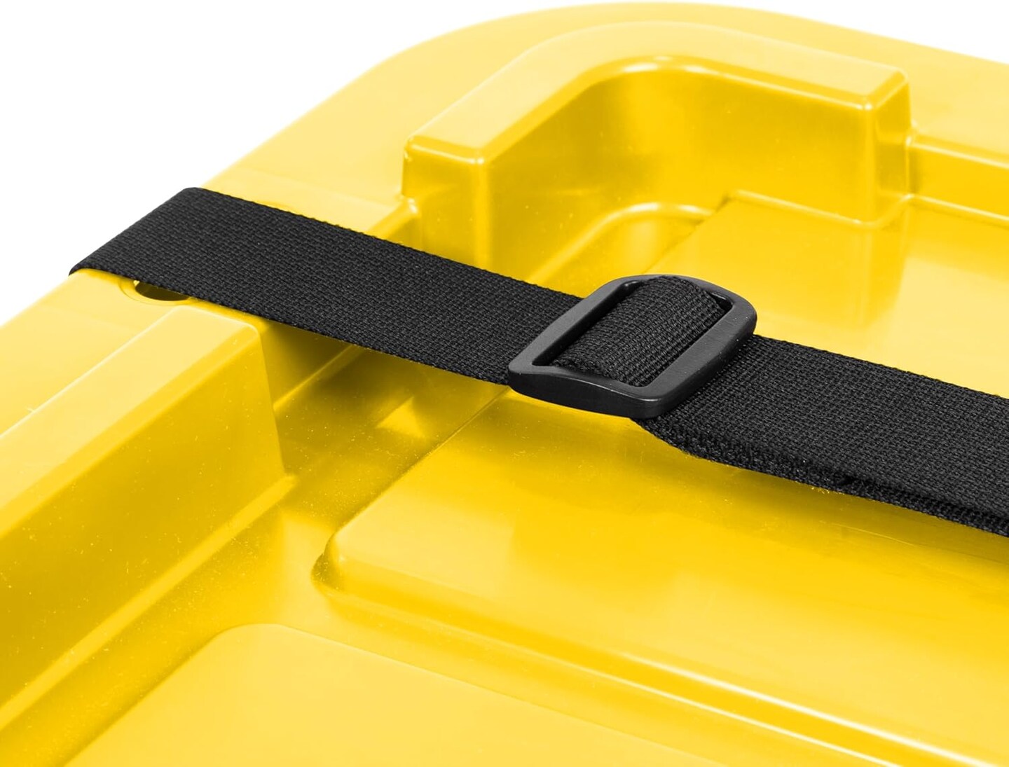 IRIS USA 27Gal/108Qt 4 Pack Large All-Weather Heavy-Duty Stackable Storage Plastic Bin Tote Container with Quick Snap Lid, Yellow