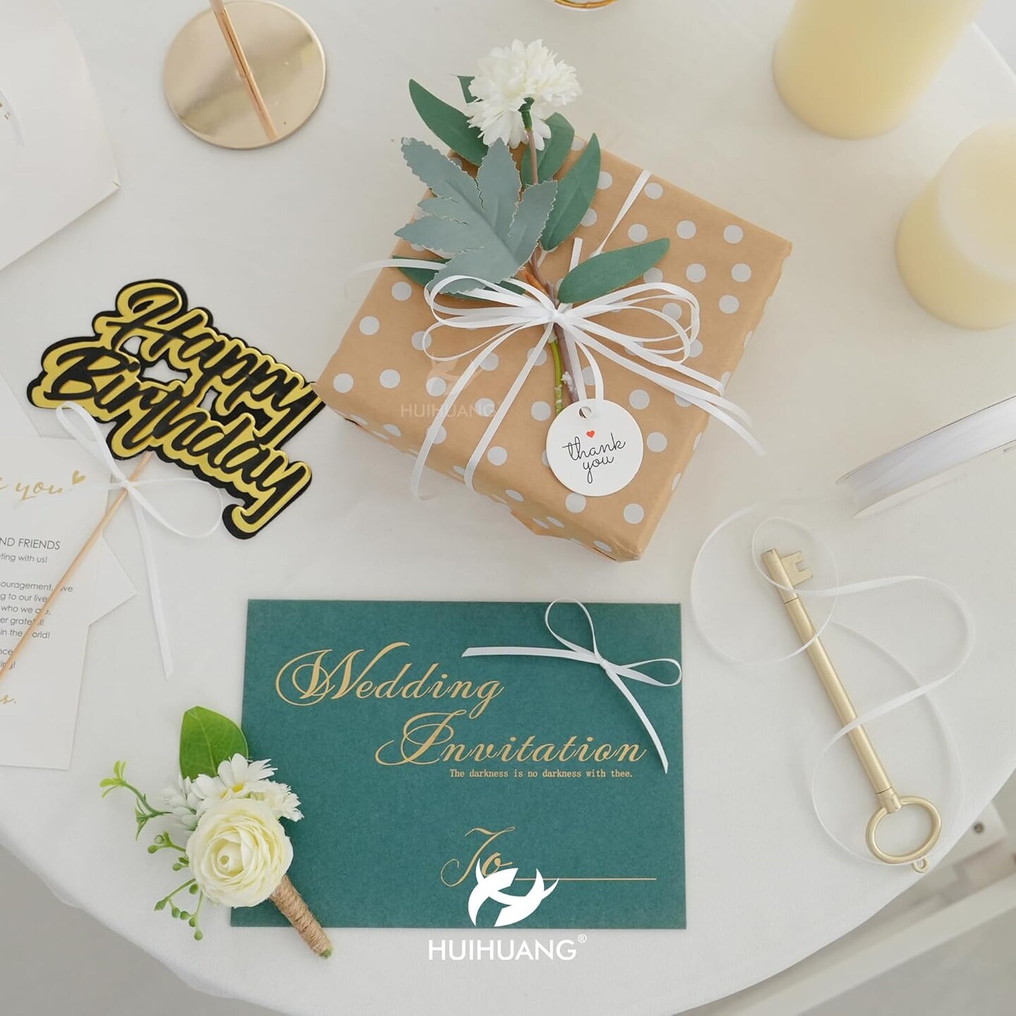 Solid Color Satin Ribbon 1/8 inch x 100 Yards Roll Ribbon for Crafts (White)