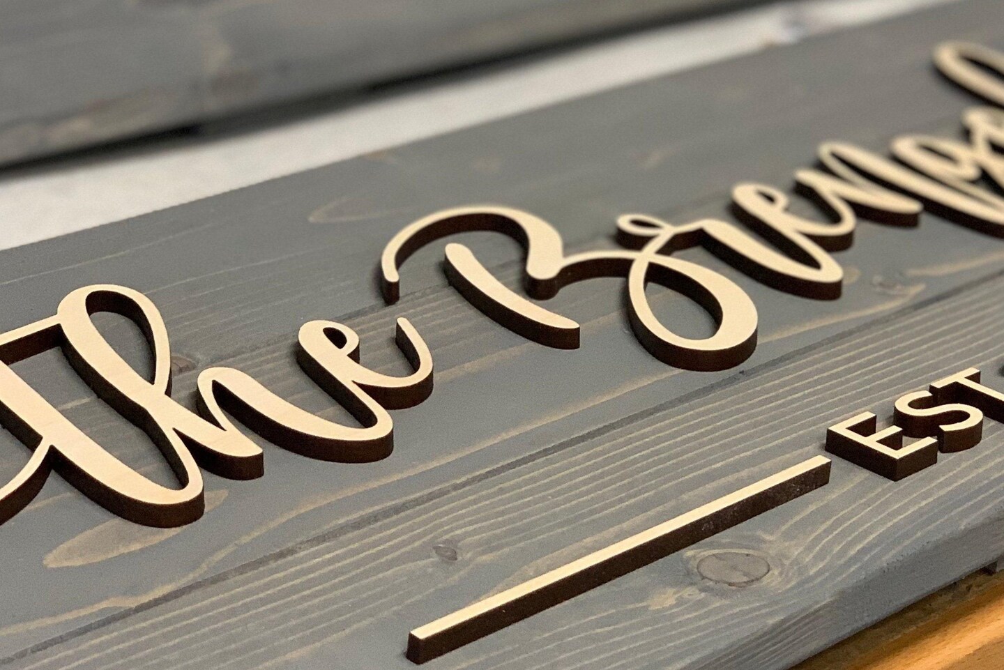 House Warming Gifts, Realtor Gift, Closing Gift, Wall Decor, Farmhouse Sign, Name Sign, Engagement Gift, Wedding Gift, New Home product 3