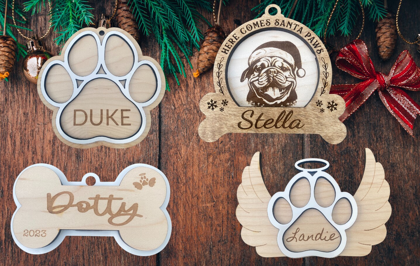 Personalized dog ornaments breed hotsell