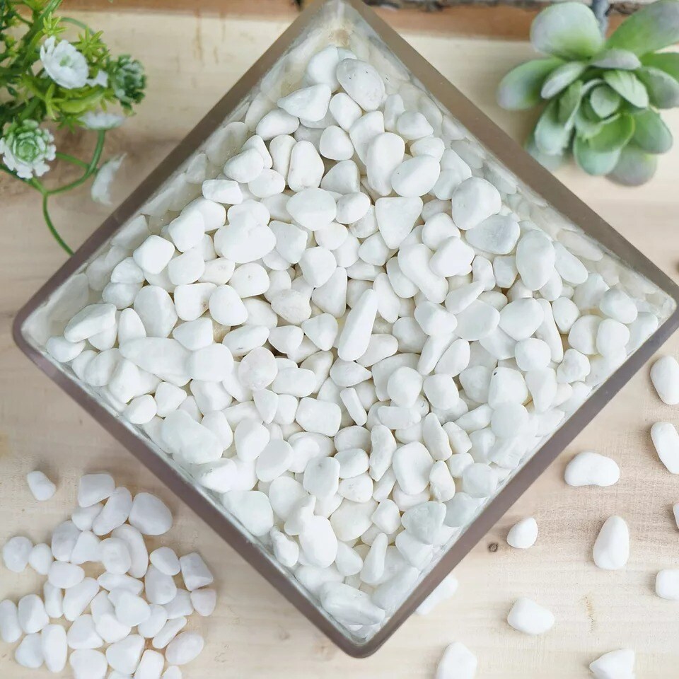 2 lbs White Gravel Pebble Stones Vase Fillers Party Wedding Decorations