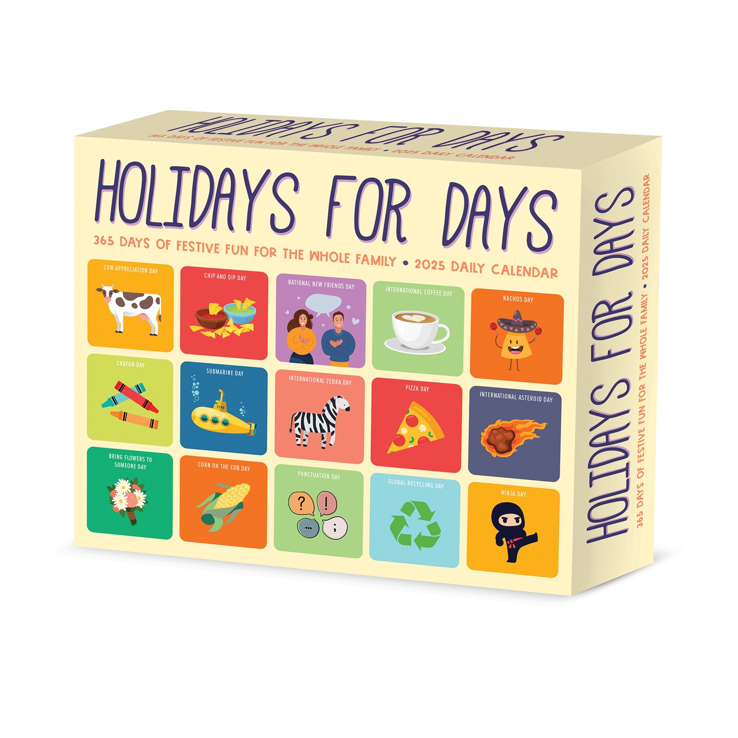Holidays for Days 2025 Box Calendar, Celebrate Daily Deskop