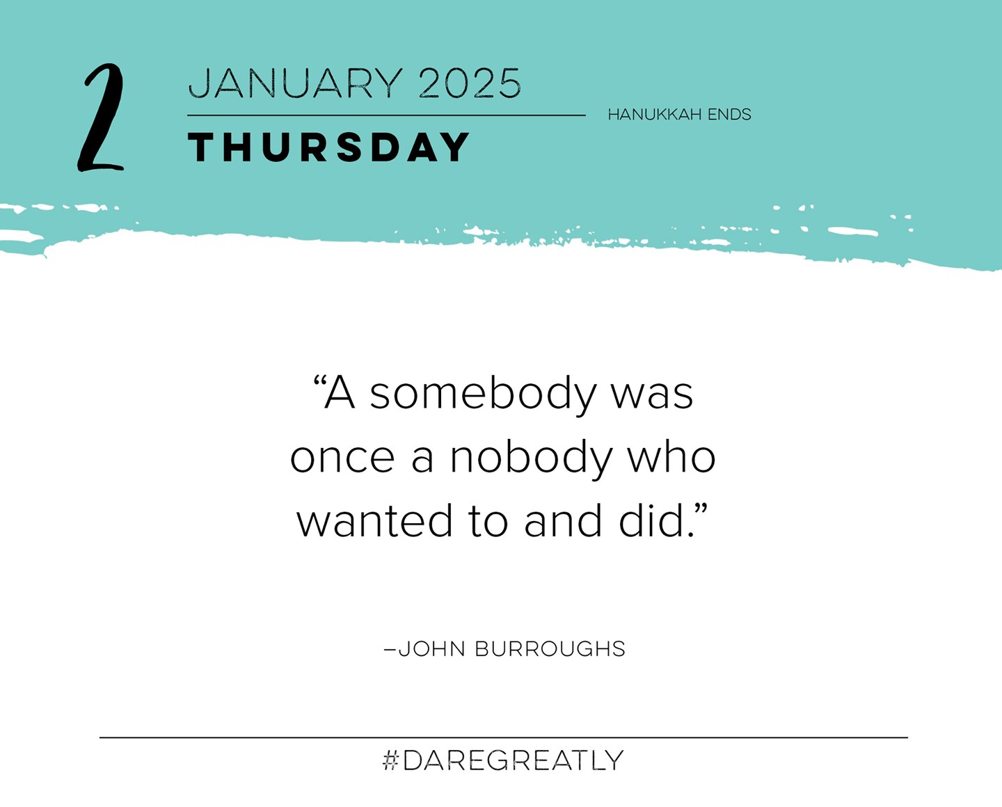 Dare Greatly 2025 Box Calendar, Daily Inspiration Desktop