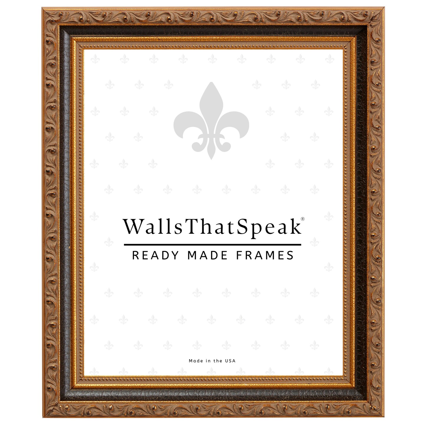 11x14 Picture Frame, Regence 1.25 Inch Wood Moulding, Wall Display Frame for Art, Posters, or Photos by wallsthatspeak
