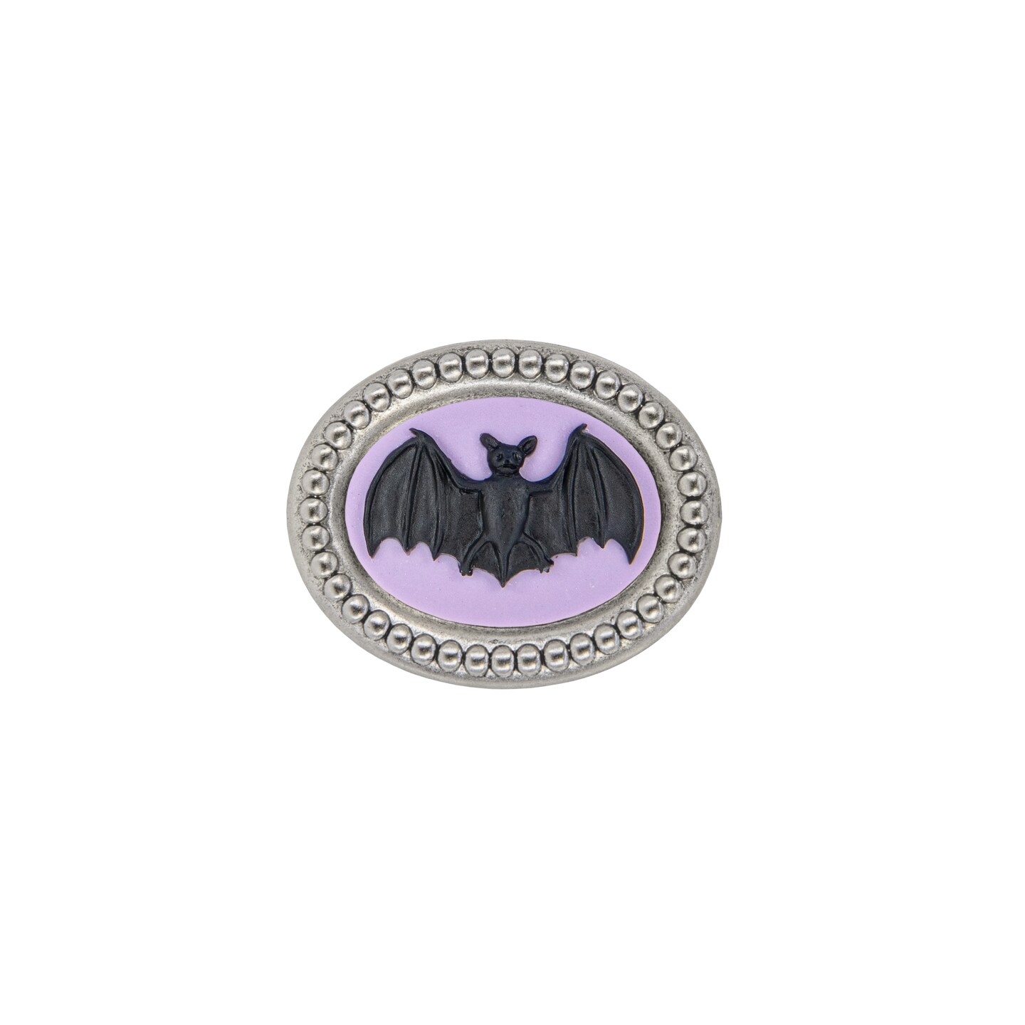 Black and Lavender Bat Cameos 24mm x 18mm Cameos - Set of Four - CAM357