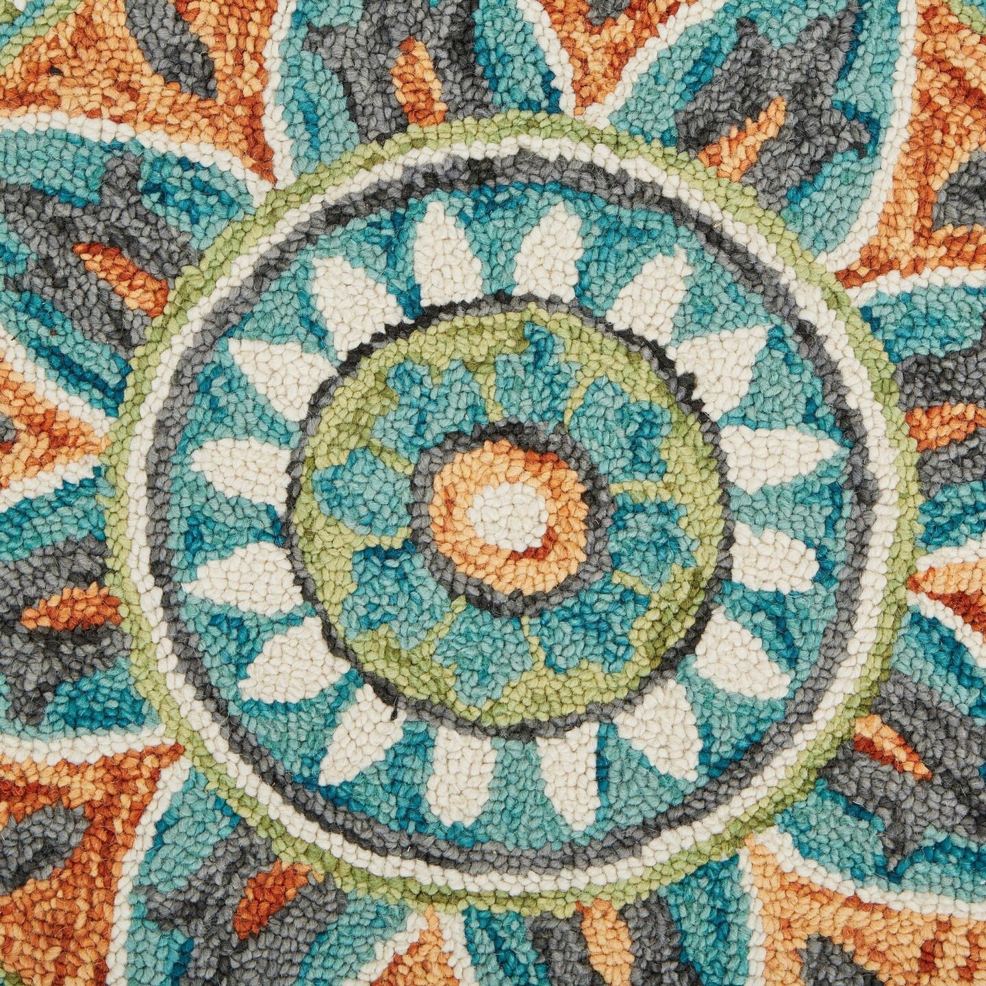 Edge Collections - 4' - Multicolor - Floral Medallion Area Rug for Stylish Floors - 1 Piece
