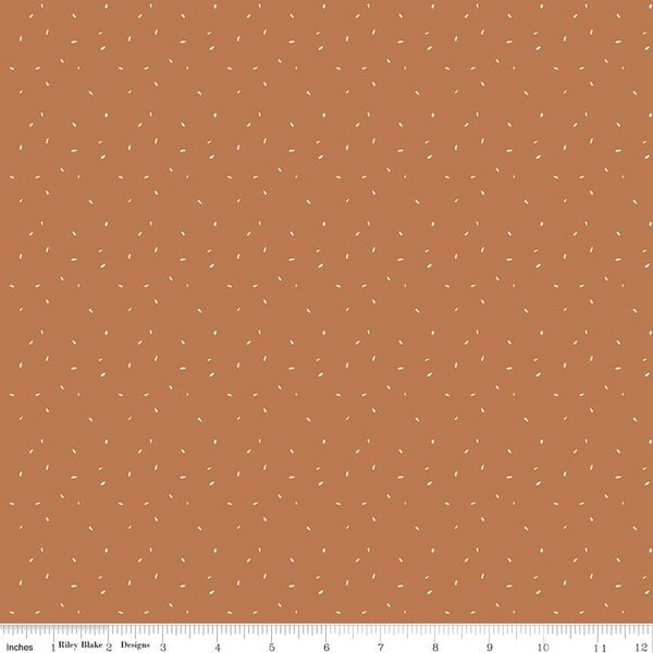 Dots in Terracotta (c16637-terracotta) | Olive Grove | Amber Elliot | Riley Blake