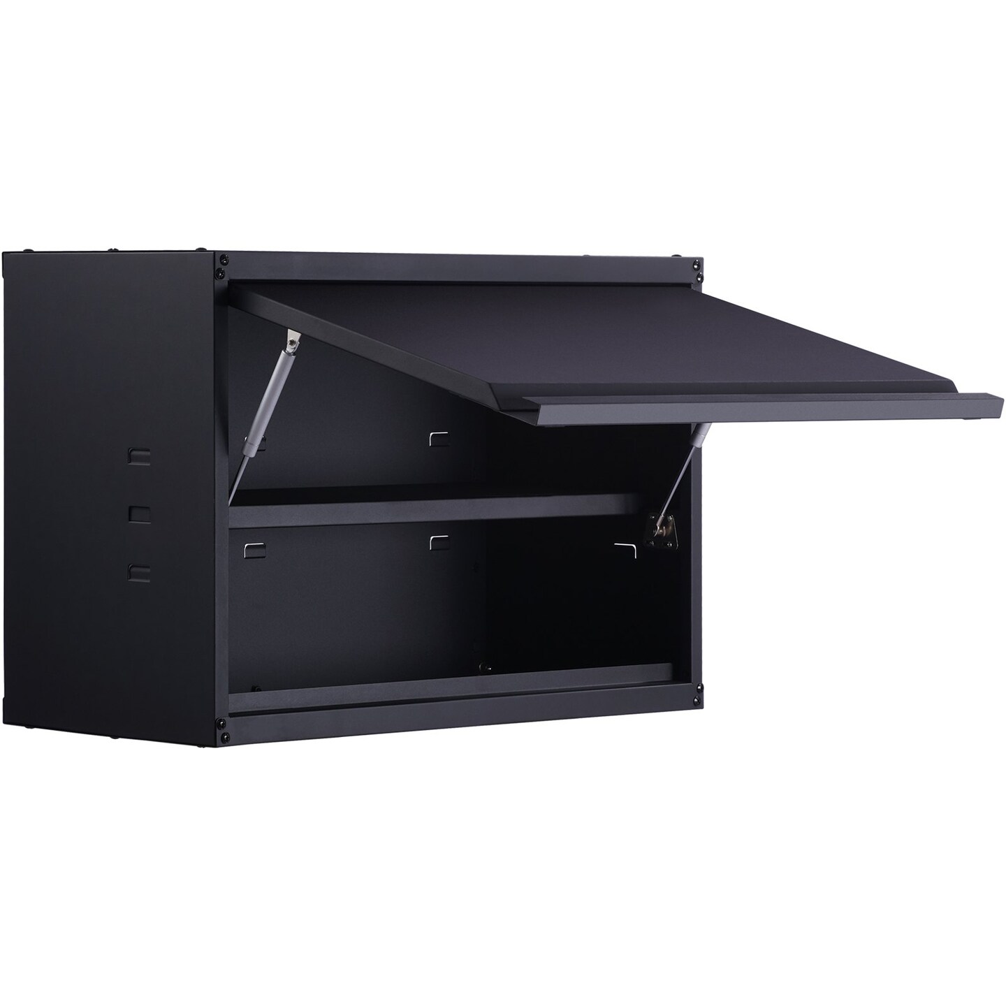 Wall-Mounted Storage Cabinet with Adjustable Shelves for Home or Garage