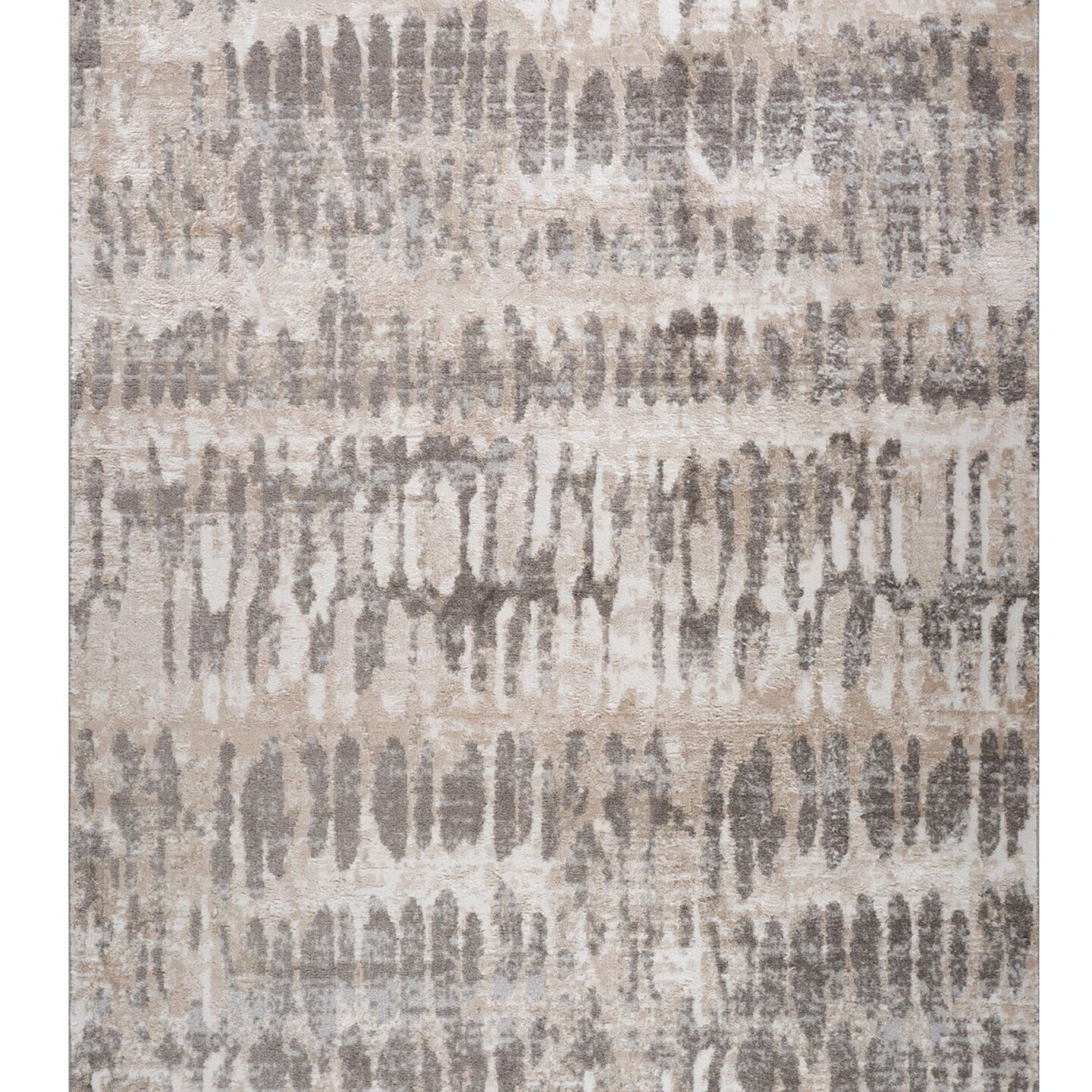 Edge Collections - 4' X 6' - Brown - Stain-Resistant Abstract Area Rug for Home Decor - 1 Piece