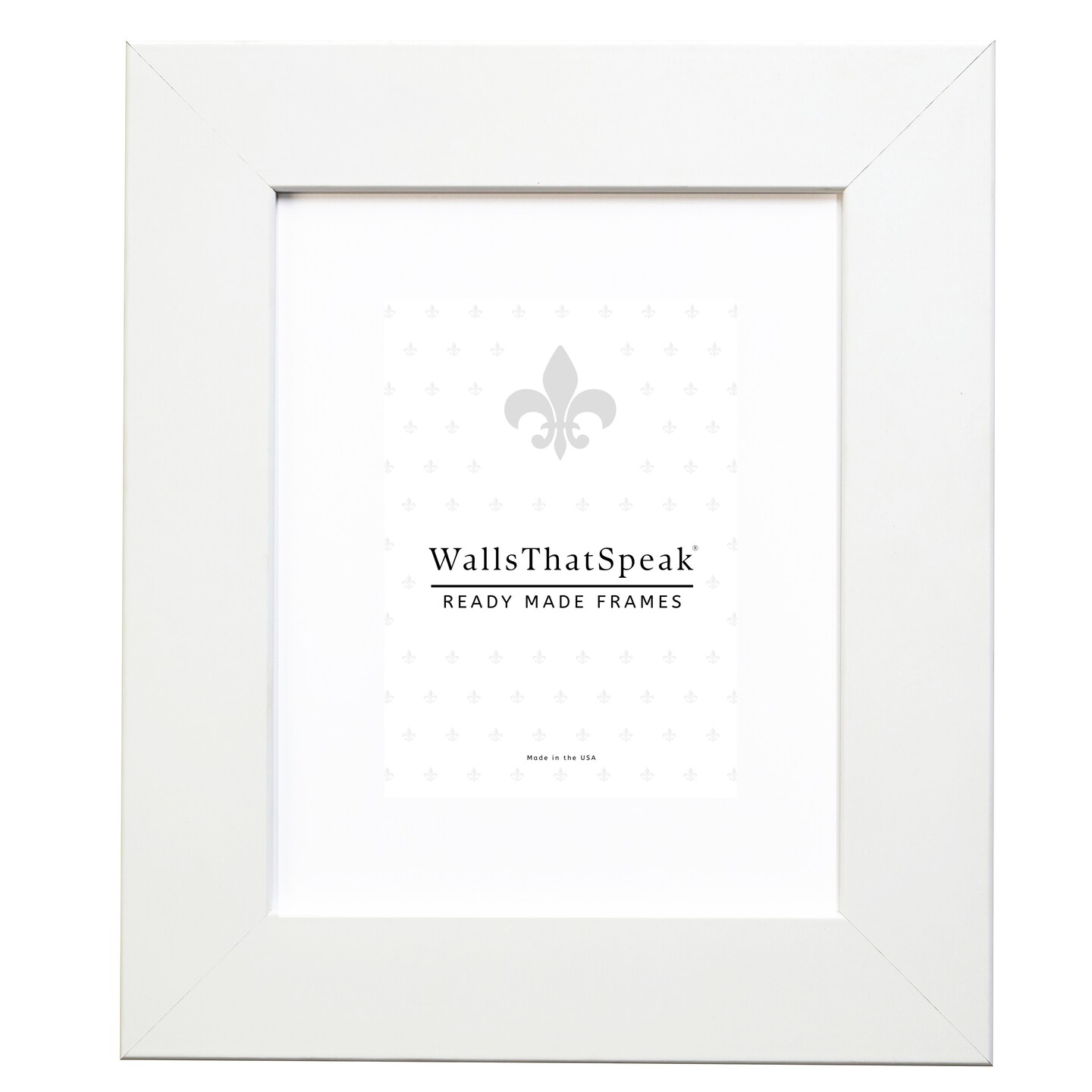 8x12 Matted Picture Frame, Bauhaus 200 2 Inch MDF Moulding, Wall Display Frame for Art, Posters, or Photos by wallsthatspeak