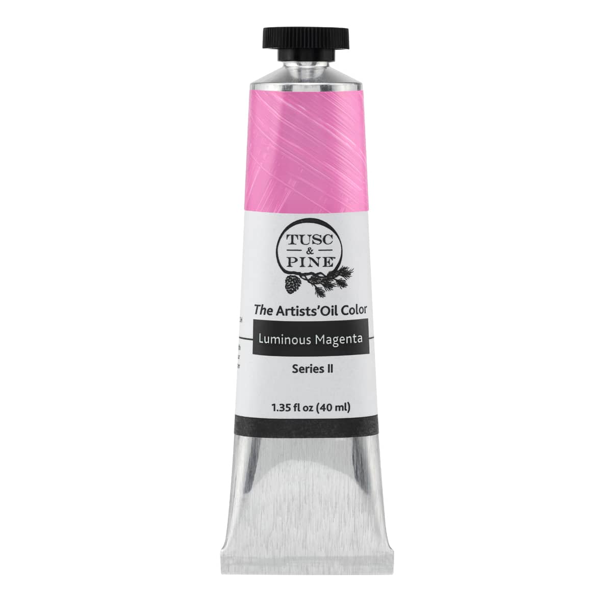 Tusc & Pine Artist Oil Paint - Luminous Magenta, 40 ml, Non-Yellowing, Rich & Creamy Consistency, Maximum Pigment Load, Small Batch Milled Oil Paints Made in the USA for Professional Artists