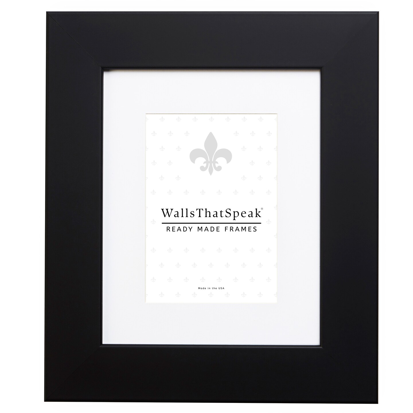 22x28 Matted Picture Frame, Bauhaus 200 2 Inch MDF  Moulding, Wall Display Frame for Art, Posters, or Photos by wallsthatspeak