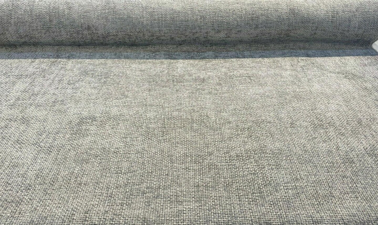 1 Yard Earl Gray Soft Tweed Chenille Upholstery Durable 100% Polyester Fabric