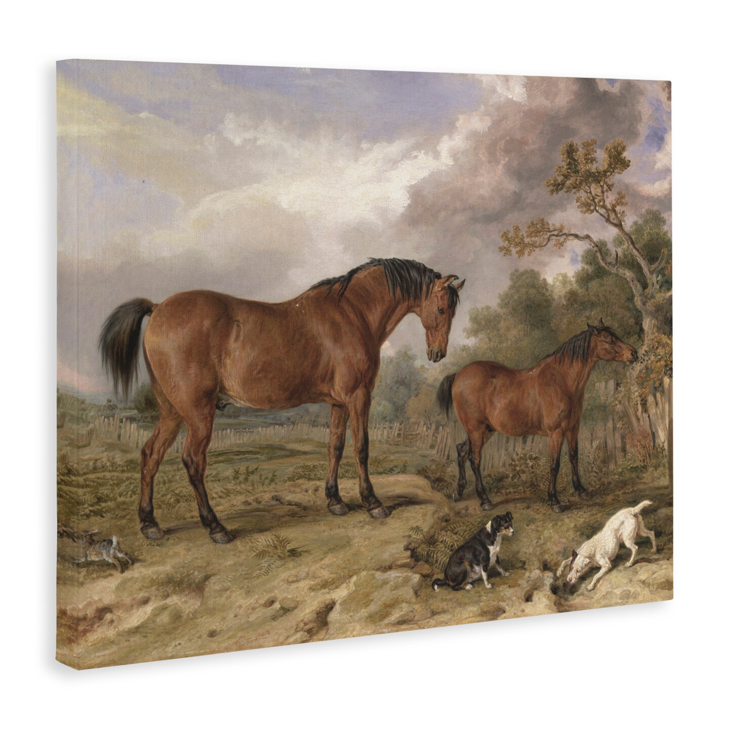 Stupell Industries Wild Dogs & Horses Traditional Canvas Wall Art, design by Corinne Haig