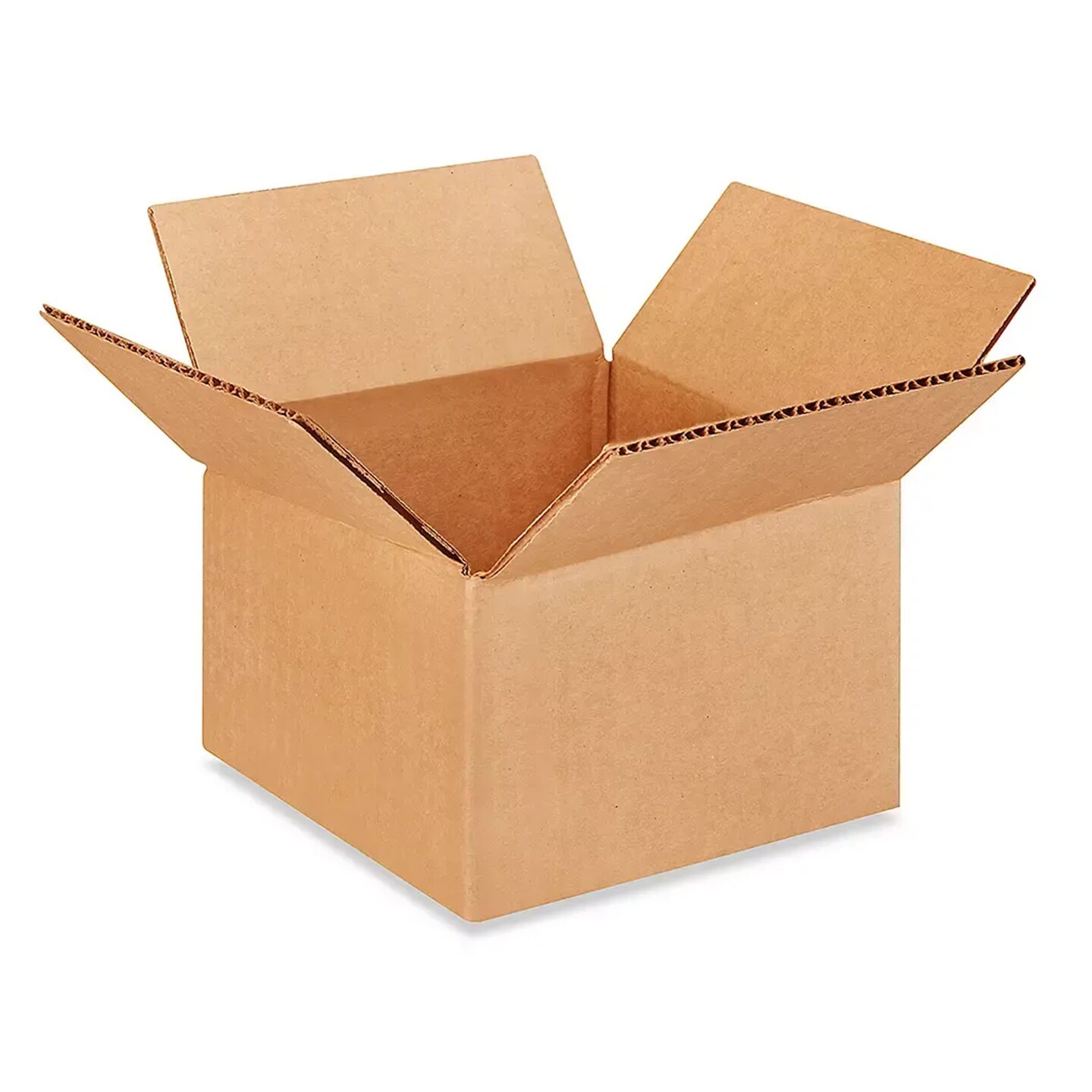25 pcs Corrugated Shipping Boxes Durable Kraft Cardboard 6 x 6 x 4 Inch