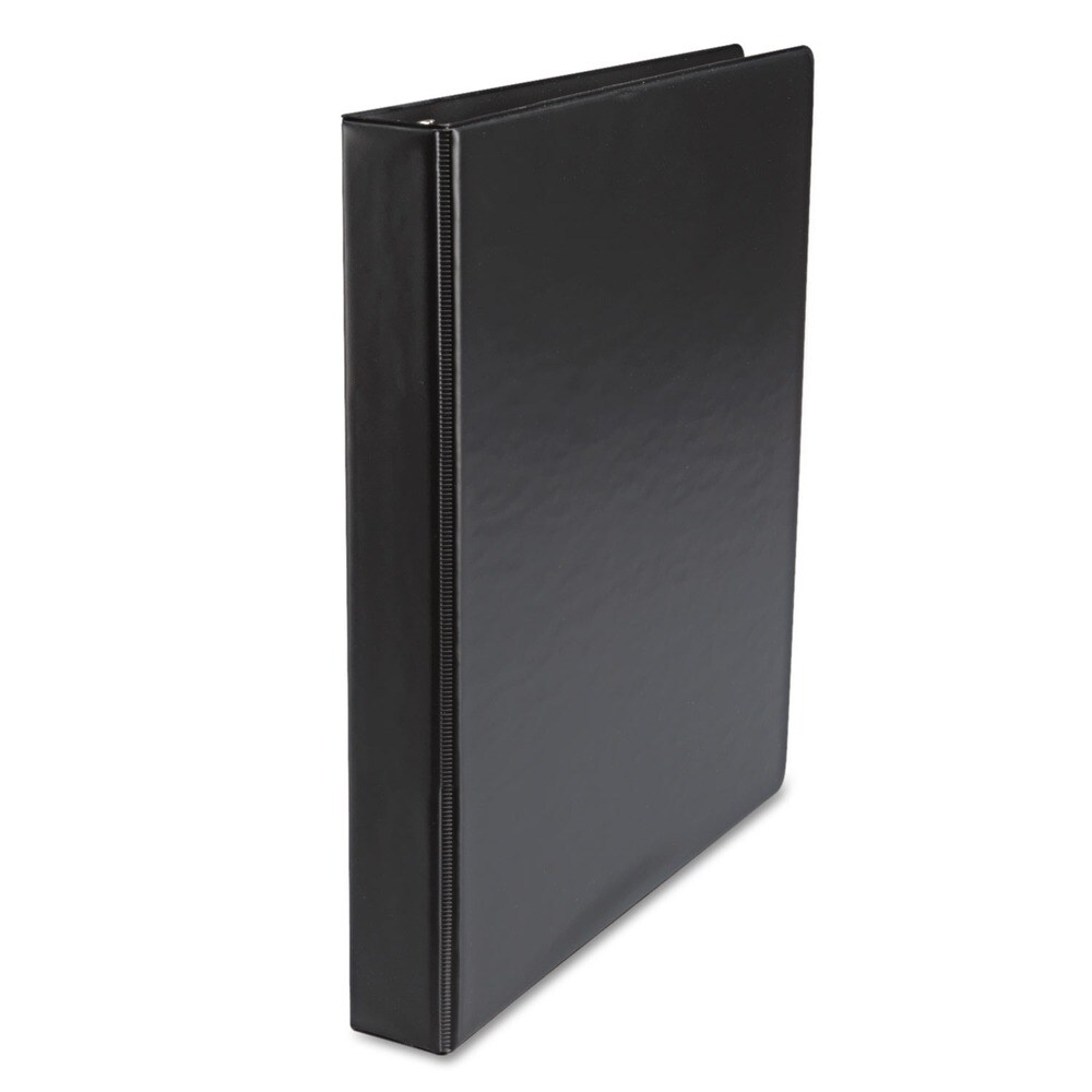 Universal Economy 11 in. x 8.5 in. 1 in. Capacity 3-Ring Non-View Binder - Black
