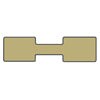 Jewelry Price Tags - Rectangle Gold (Package of 1000)